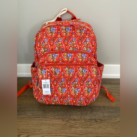 NEW Vera Bradley Large Bancroft Backpack in Garden Paisley! - Picture 9 of 10
